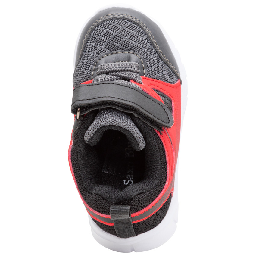 Baskets en mesh bicolores à lacets et scratch 