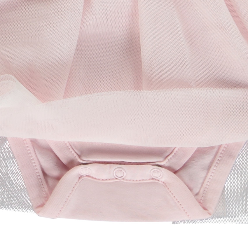 Robe body manches longues à print fantaisie pour bébé fille 