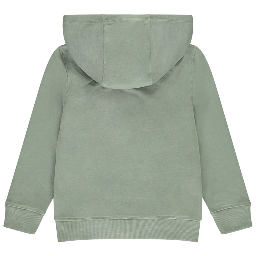 Gilet en molleton uni avec capuche pour garçon  