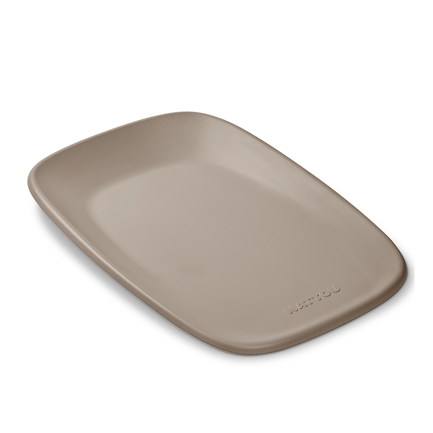 Matelas à langer en mousse taupe - Taupe (Nattou) - Image 1