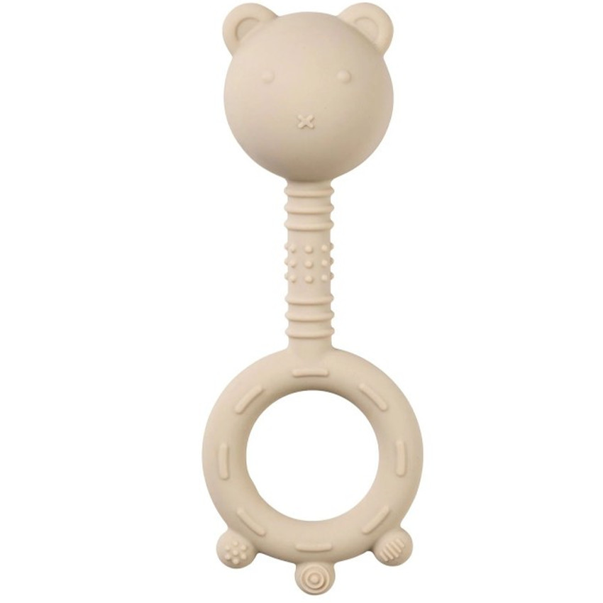 Hochet Ours en silicone - Argile