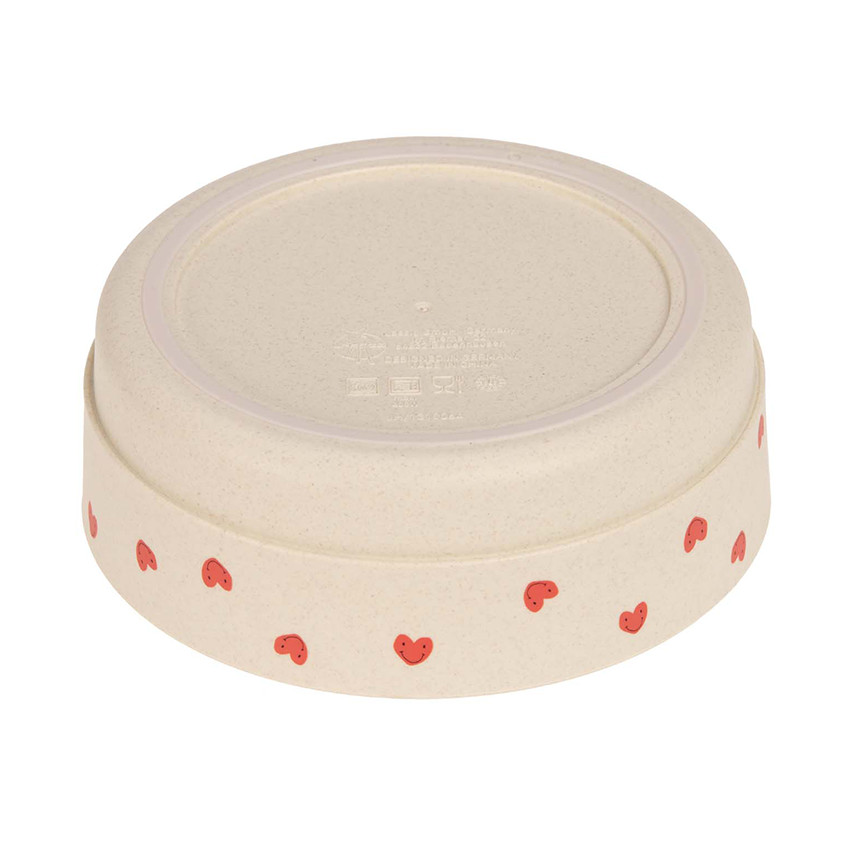 Bol cellulose Happy Rescals à motif cœurs et arc-en-ciel   