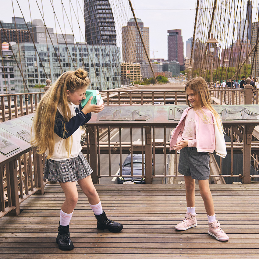 Veste teddy en molleton contrecollé sherpa patch NY pour fille 