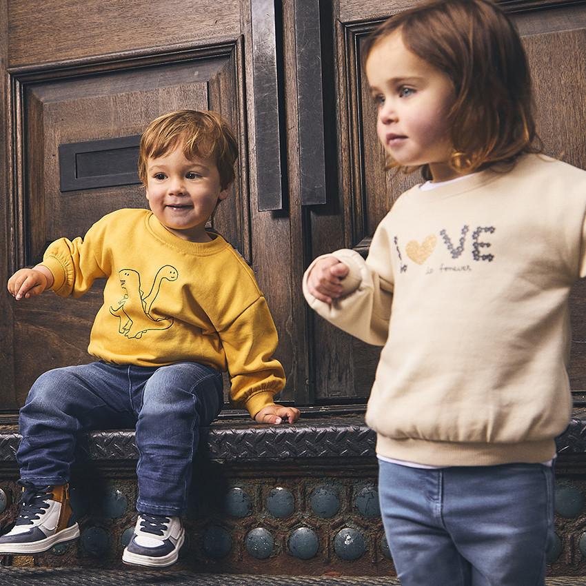 Sweat en molleton avec print fantaisie pour bébé fille 