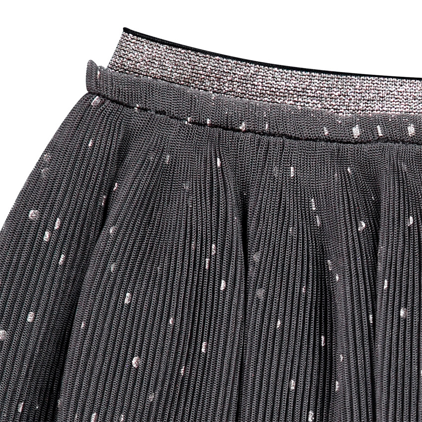 Jupe courte en tulle noir étoilé pour enfant fille 
