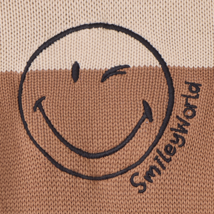 Pull en tricot effet color block SmileyWorld pour garçon 