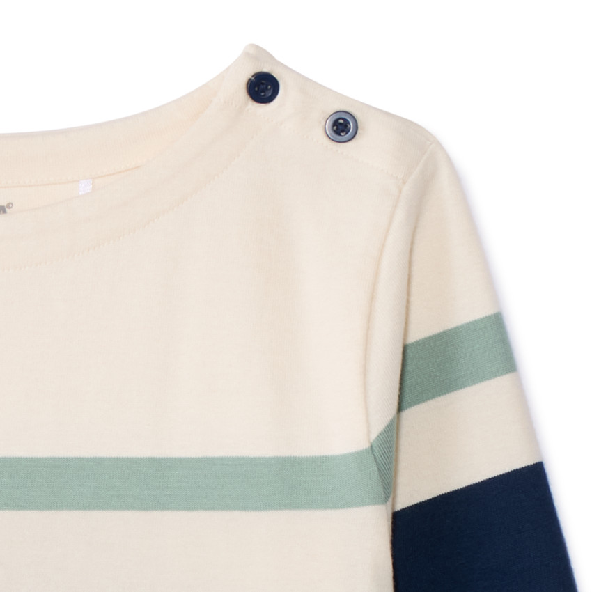 Marinière à rayures irrégulières pour garçon 