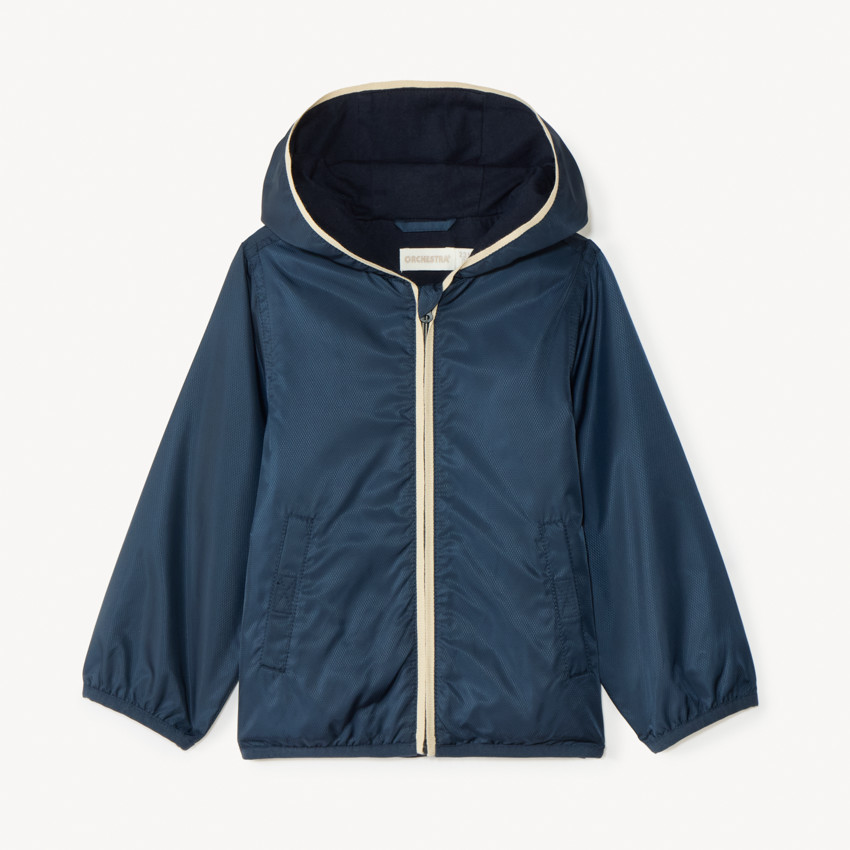 Coupe-vent uni doublé en jersey pour bébé garçon