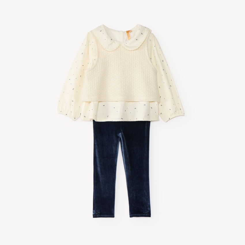 Ensemble 3 pièces bébé fille