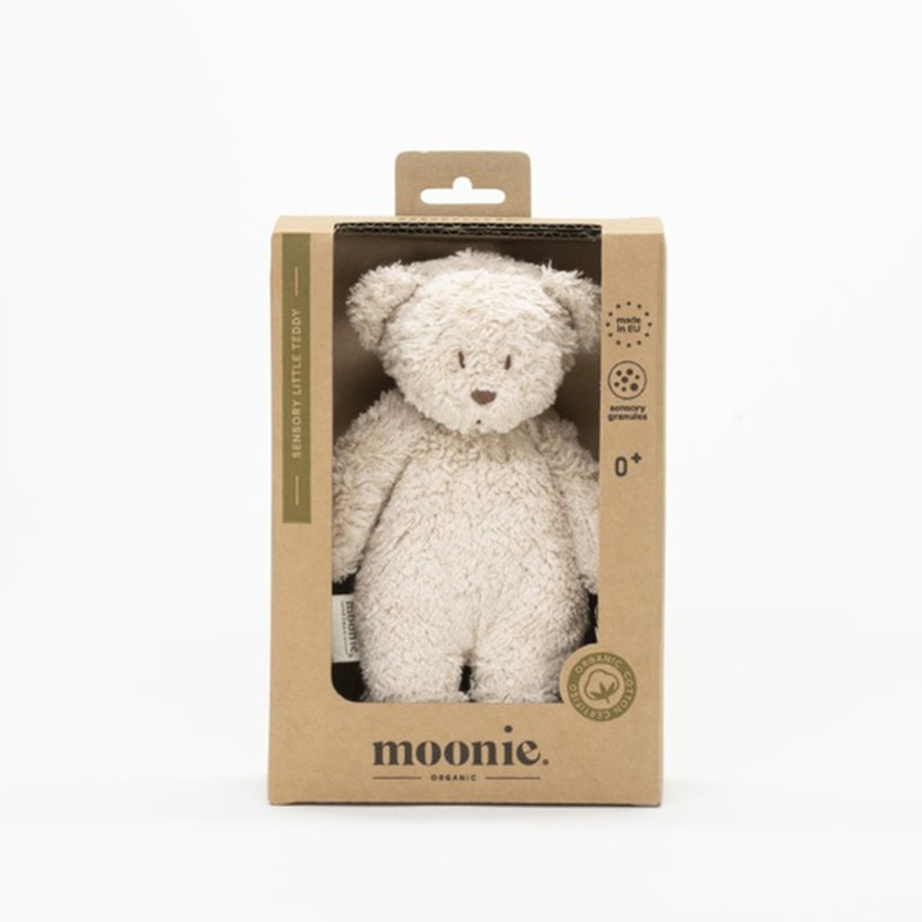 Petit Ours sensoriel Bio Sable 19cm 