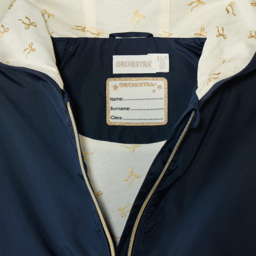 Coupe-vent à capuche en toile imperméable pour fille 