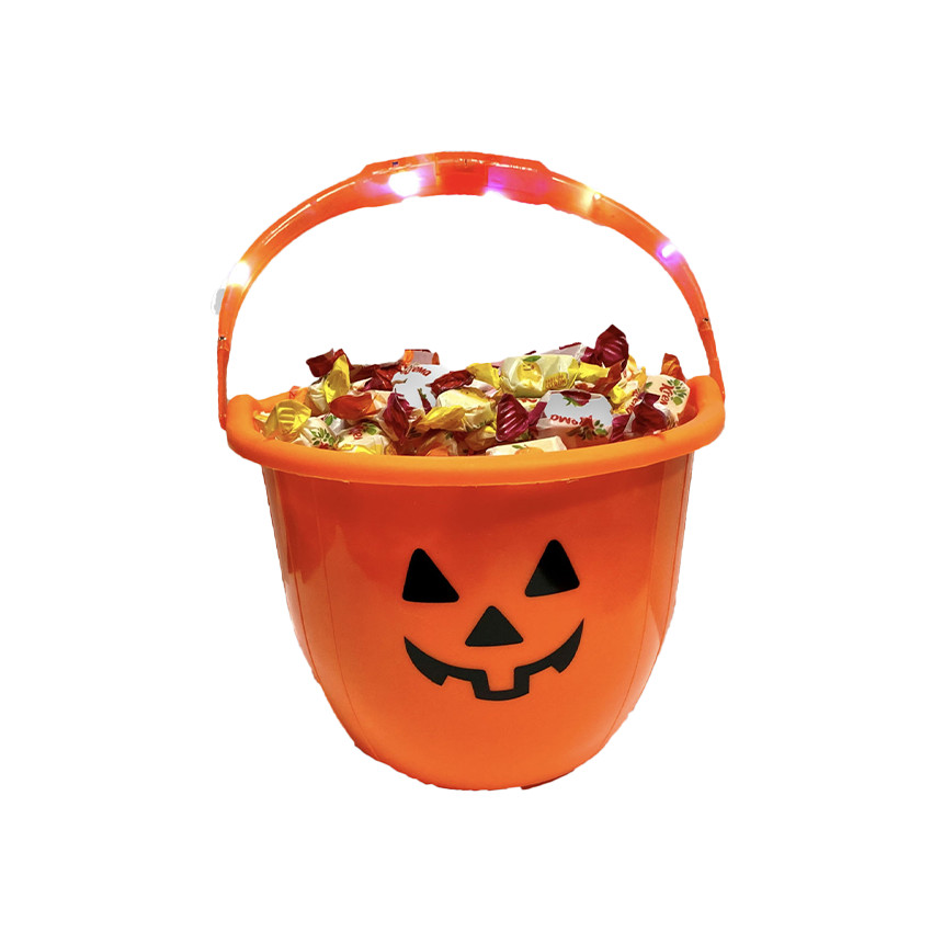 Pot à bonbons citrouille lumineuse