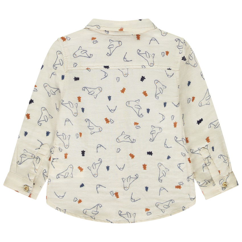 Chemise imprimé fantaisie phoque pour bébé garçon 