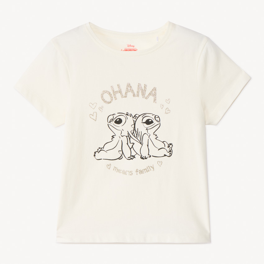 T-shirt manches courtes Stitch Disney pour fille