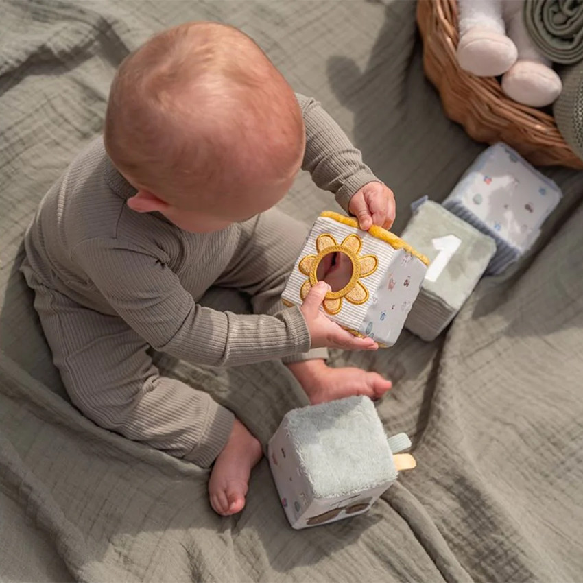 Lot de 4 cubes doux Little Farm  