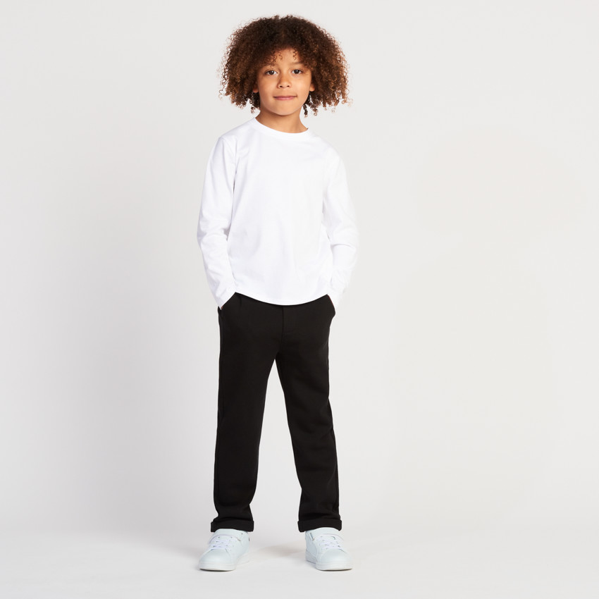 Pantalon uni en maille milano pour garçon  