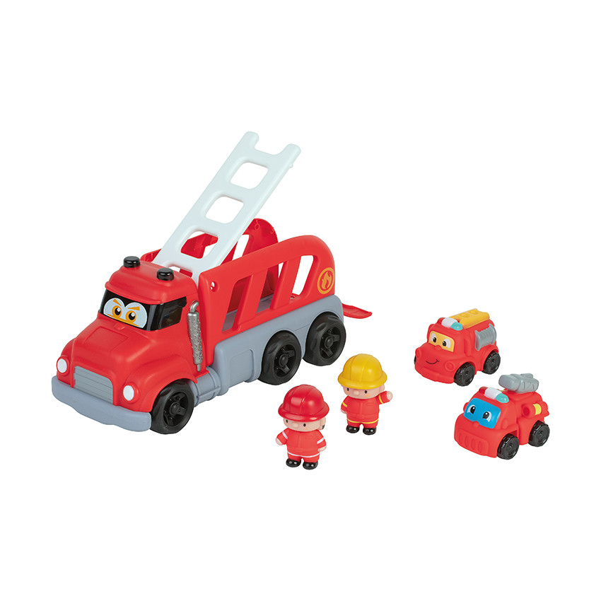 Coffret véhicules de pompiers à friction 