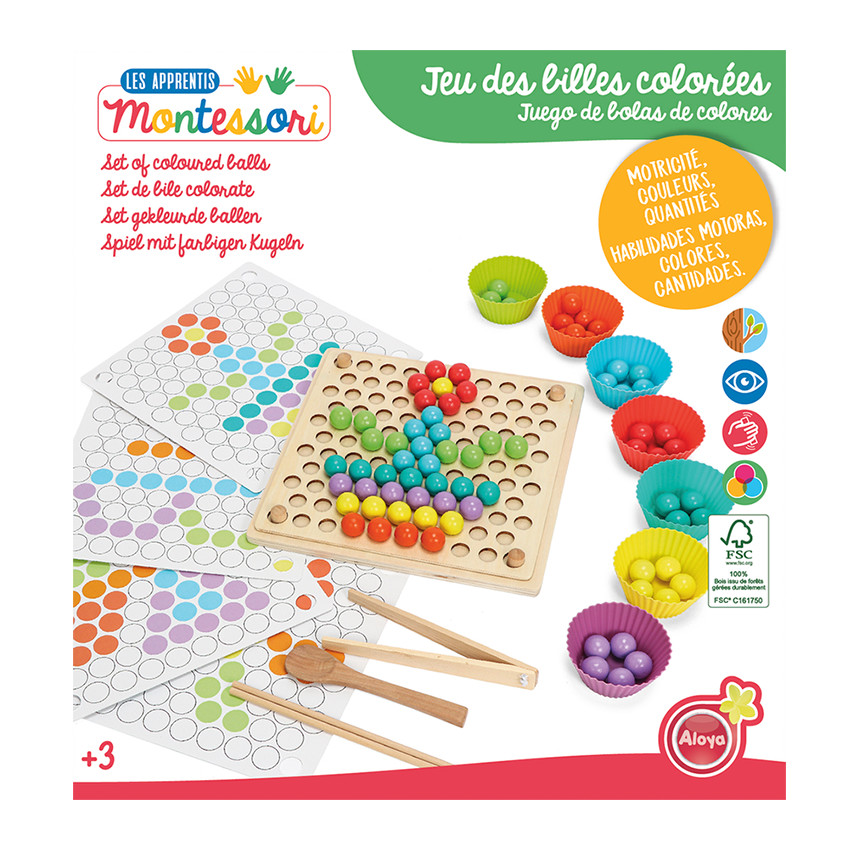 Jouet de motricité multicolor Montessori - Dès 6 mois