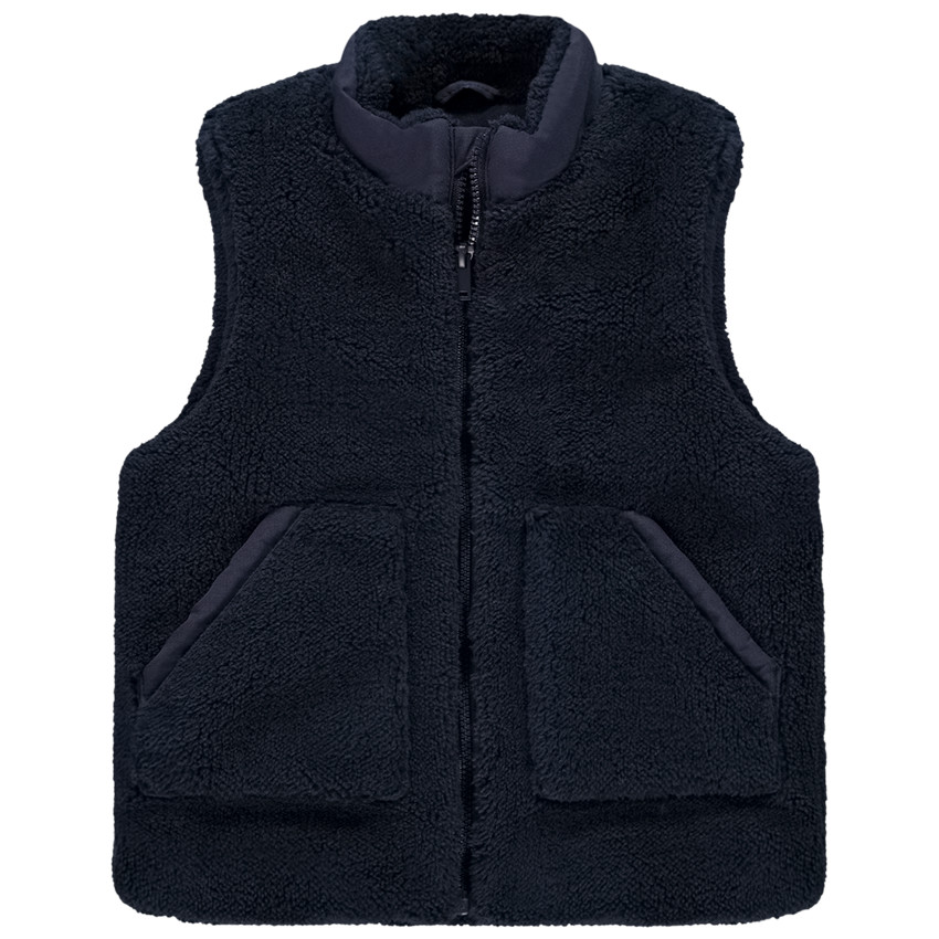 Gilet sans manches en sherpa et polaire pour bebe garcon
