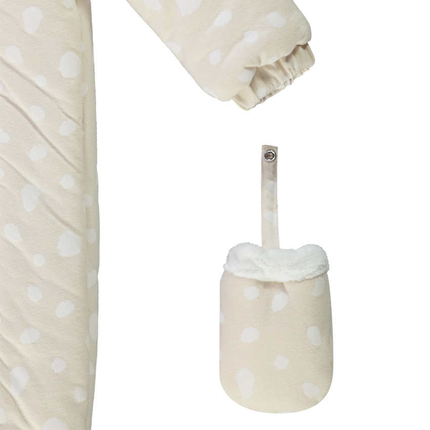 Pilote à capuche en jersey ouatiné print et broderie Bambi Disney pour bébé fille 