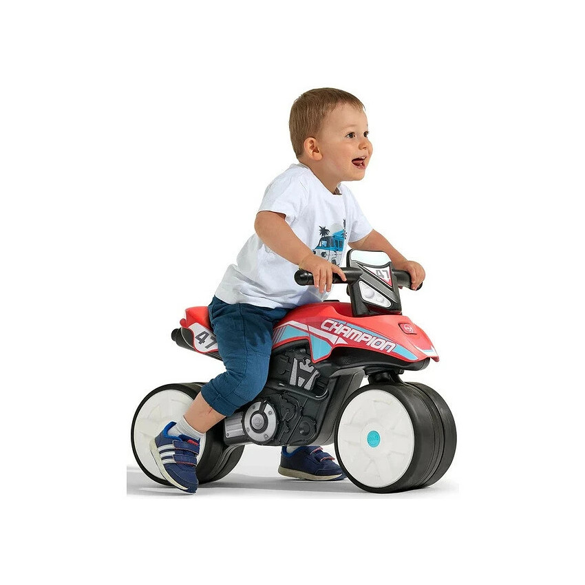 Porteur moto Champion avec roues silencieuses rouge 