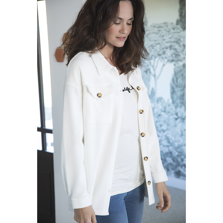 T-shirt de grossesse à manches longues avec inscription 