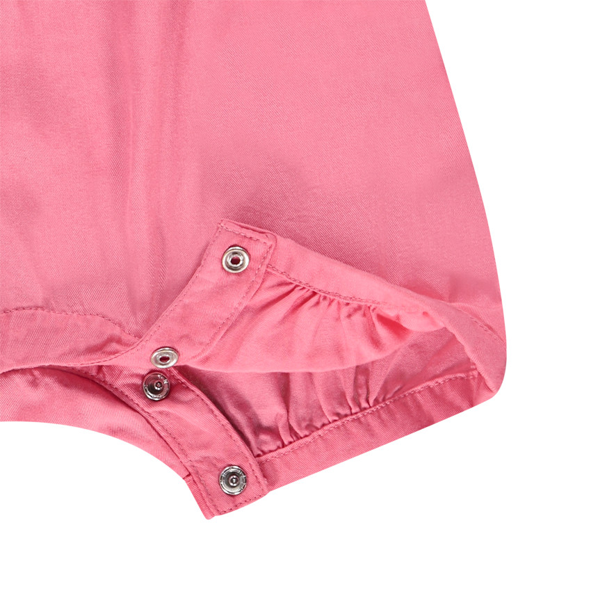 Ensemble 2 pièces avec salopette courte pour bébé fille 
