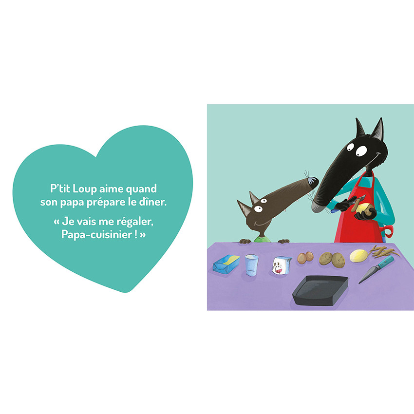 Livre "P'tit Loup aime son Papa" 