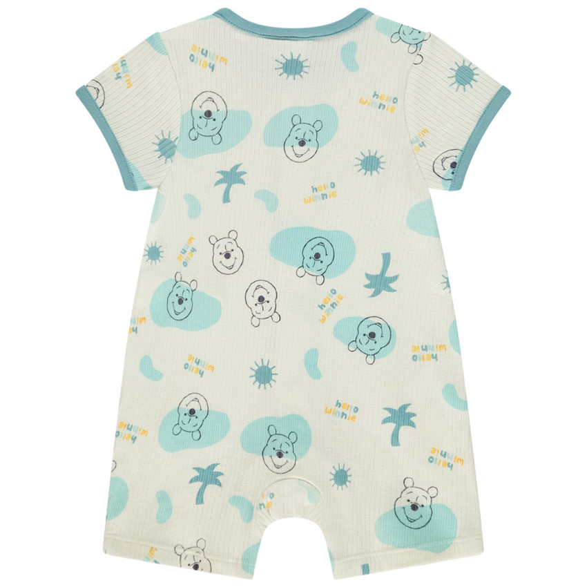 Combishort cotelee imprime Winnie Disney pour bebe garcon