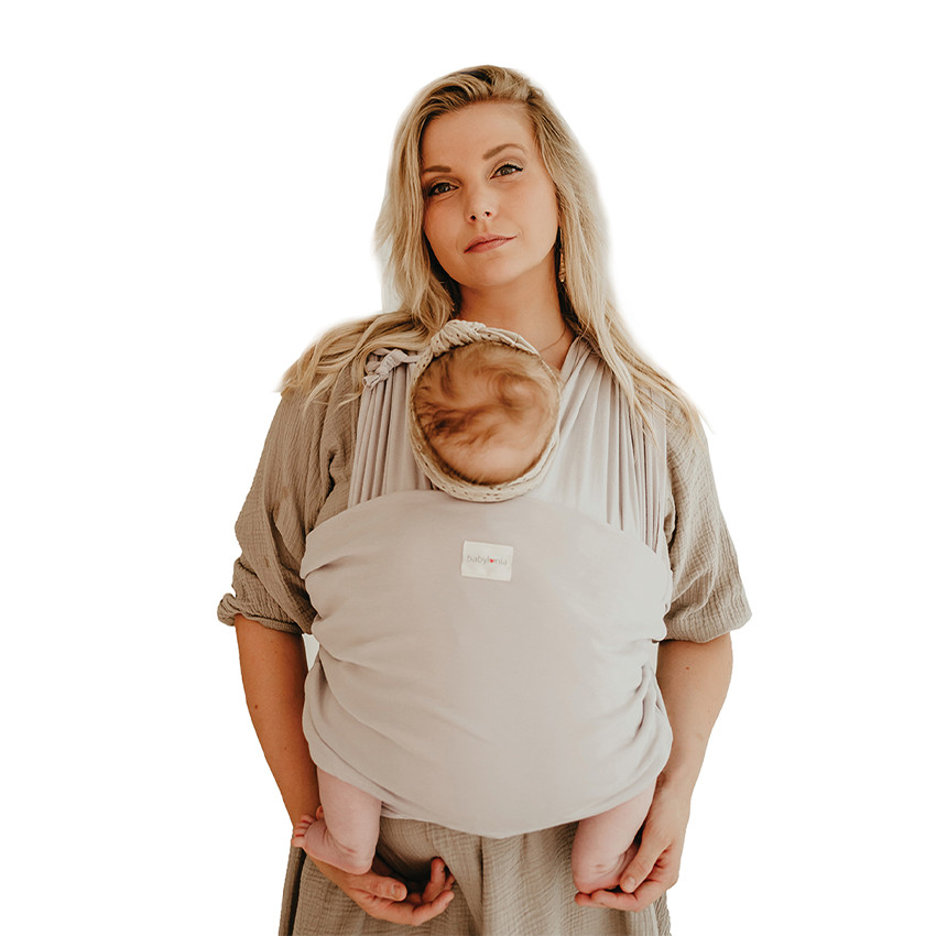 Écharpe de portage extensible Tricot-Easy warm sand 