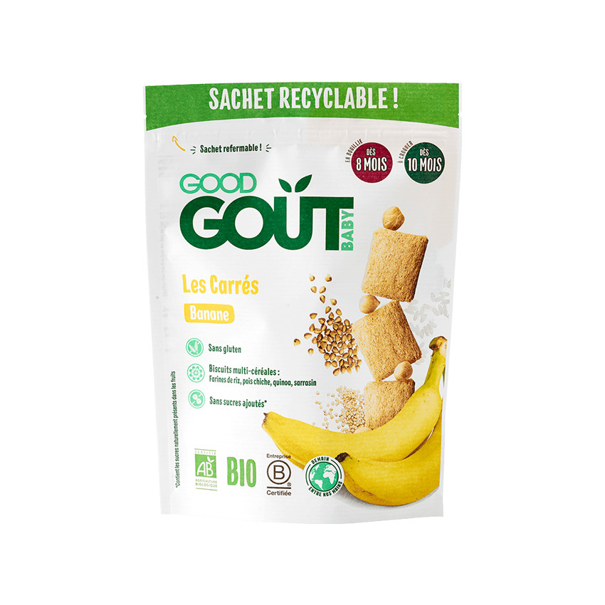 Carrés de banane - 50g 