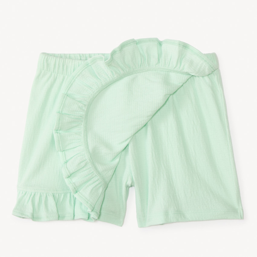 Ensemble 2 pièces débardeur + jupe-short print fleuri pour fille 