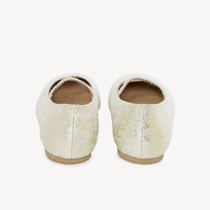 Babies avec élastique effet craquelé doré pour fille 