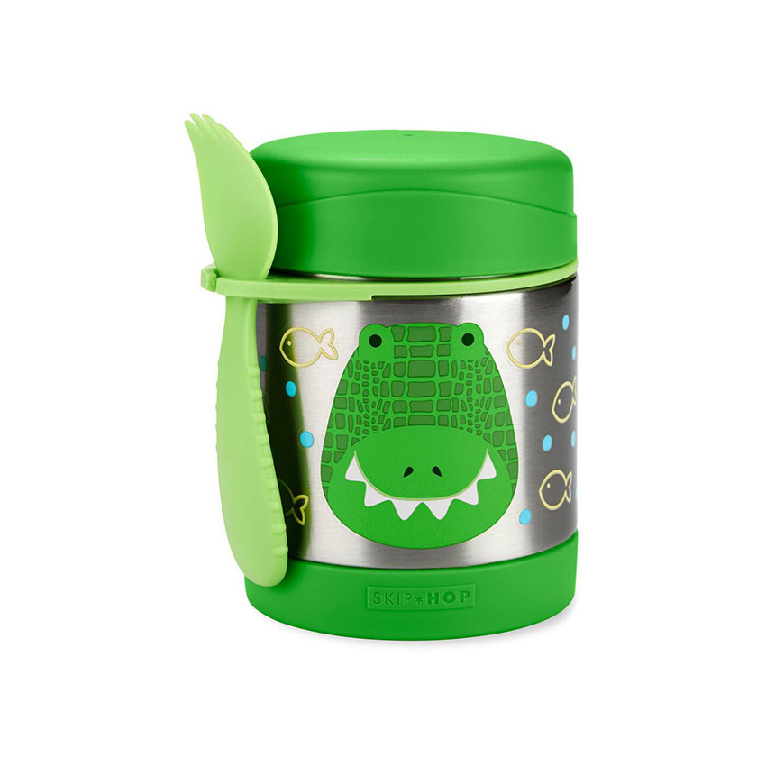 THERMOS + FOURCHETTE CROCODILE 