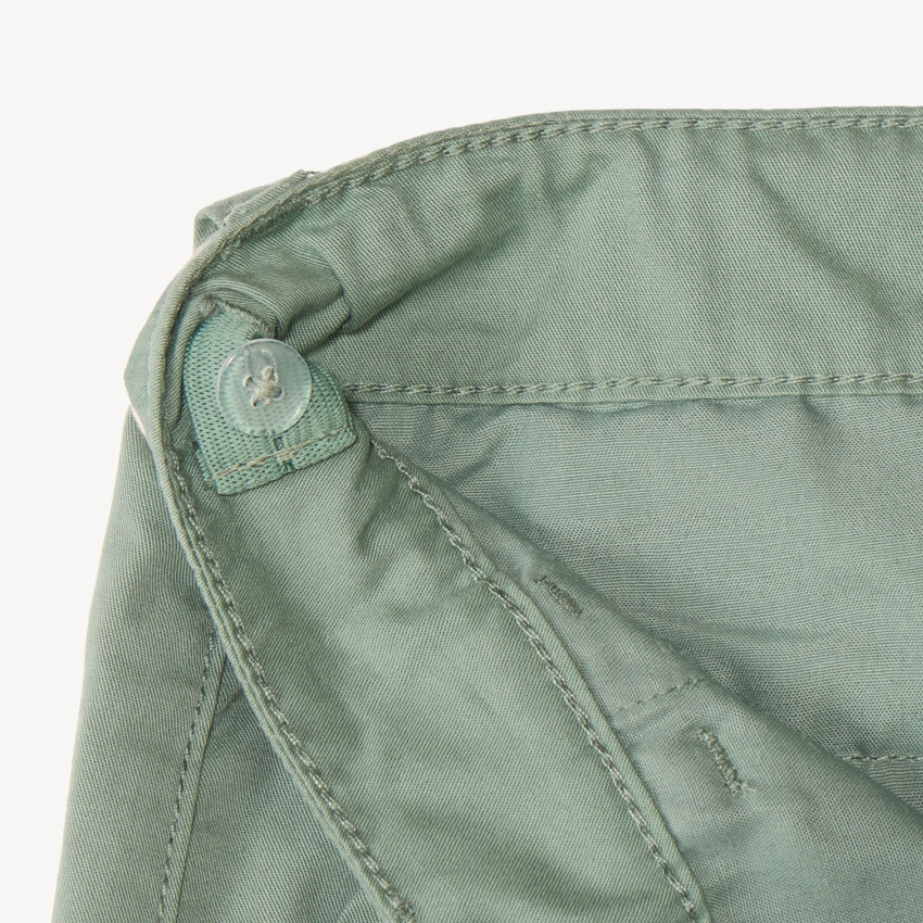 Bermuda uni en toile avec ceinture lacet pour garçon  