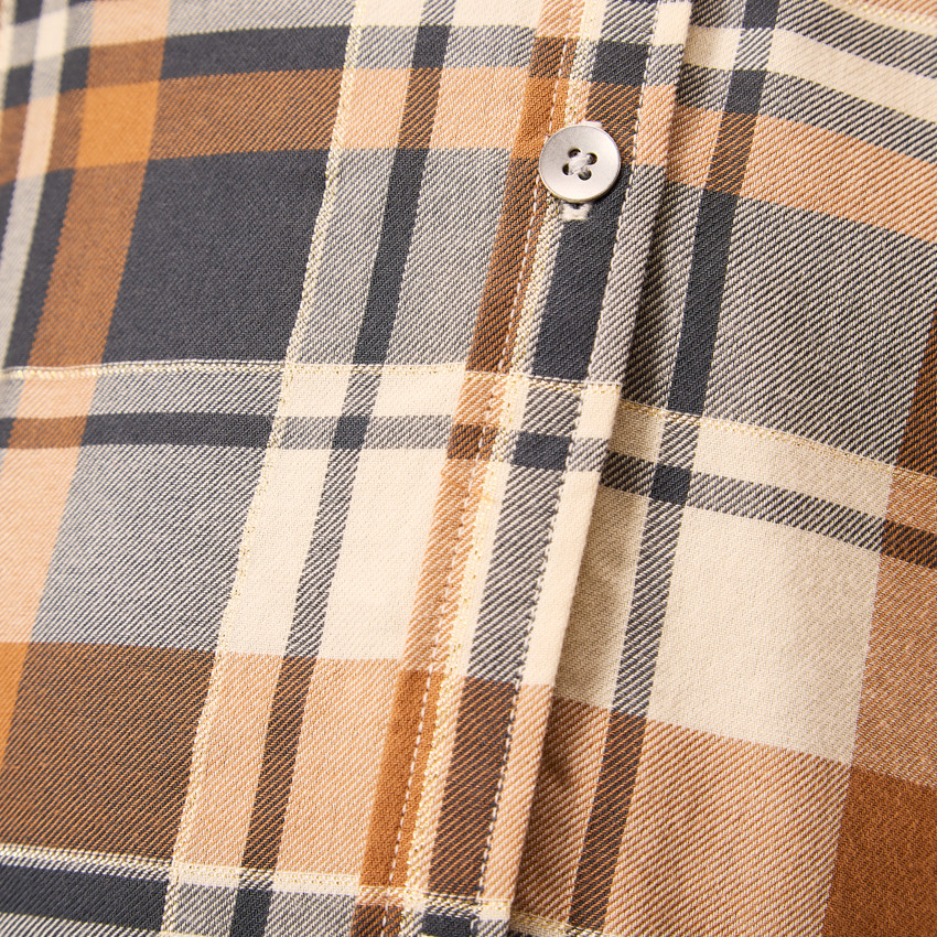 Chemise manches longues à carreaux pour femme 