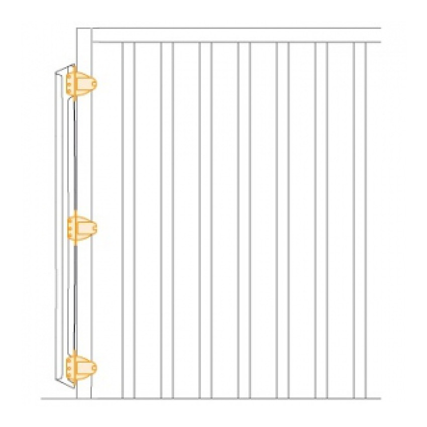 Kit pour barrière de sécurité Kiddyguard - Noir 