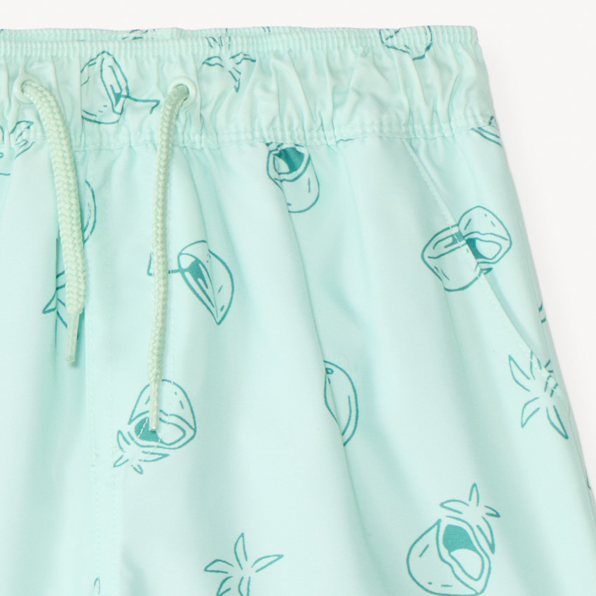 Short de bain imprimée noix de coco pour garçon 