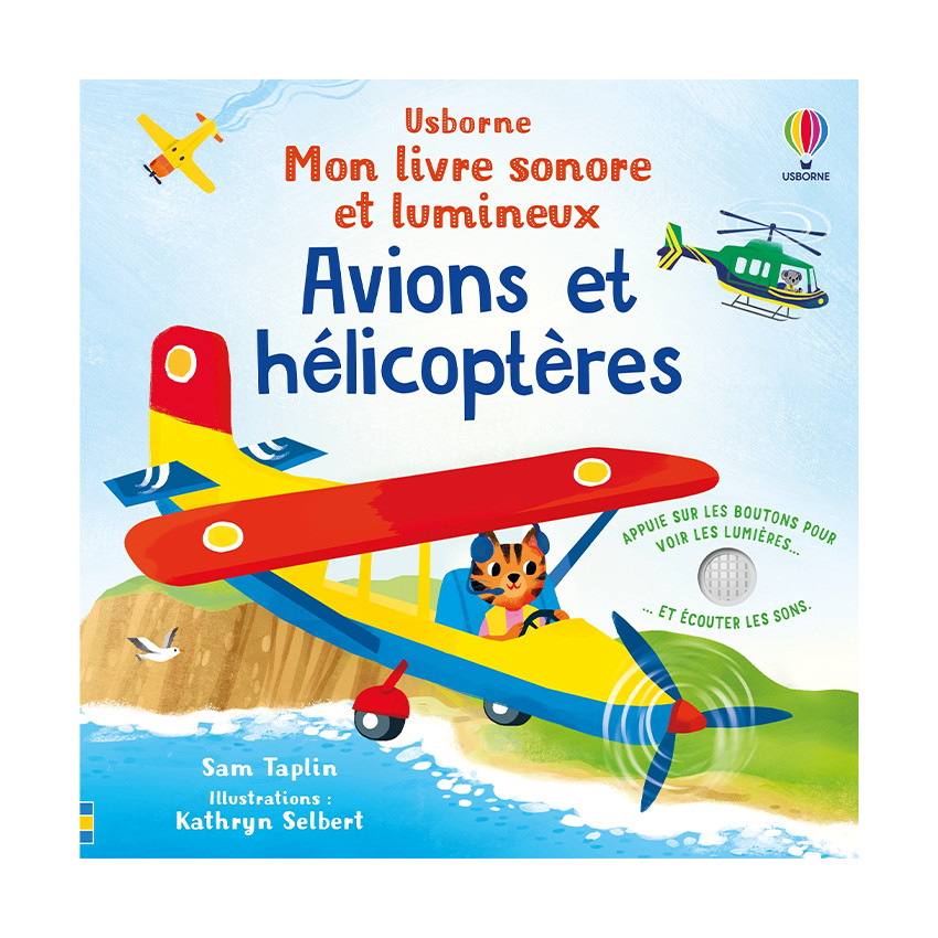Livre sonore et lumineux "Avions et hélicoptères" 