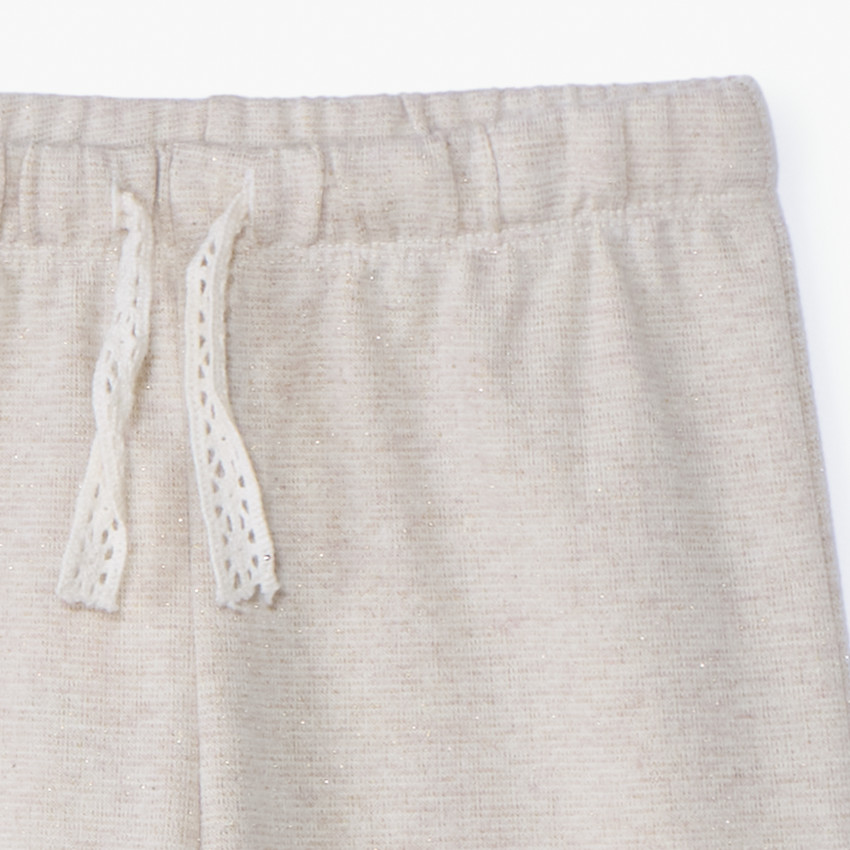 Jogging molleton large et scintillant pour bébé fille 