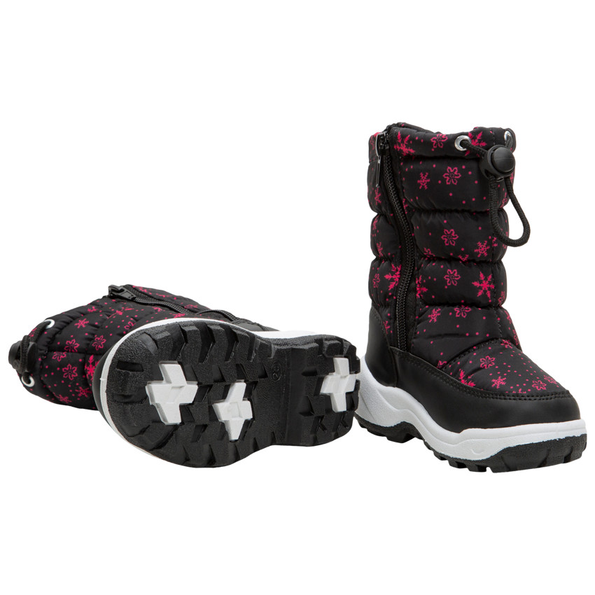 Après-ski à col matelassé imprimé flocons all-over du 24 au 27 