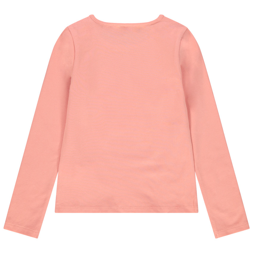 T-shirt manches longues uni à étoile en sequins magiques 