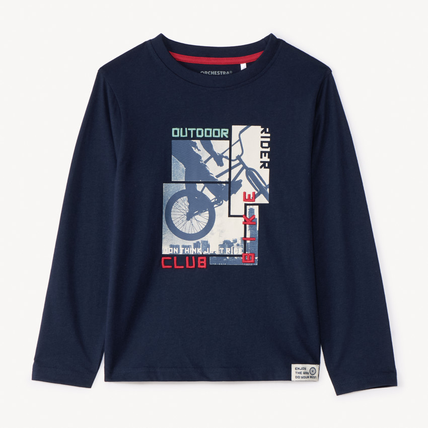 T-shirt manches longues photoprinté pour garçon 
