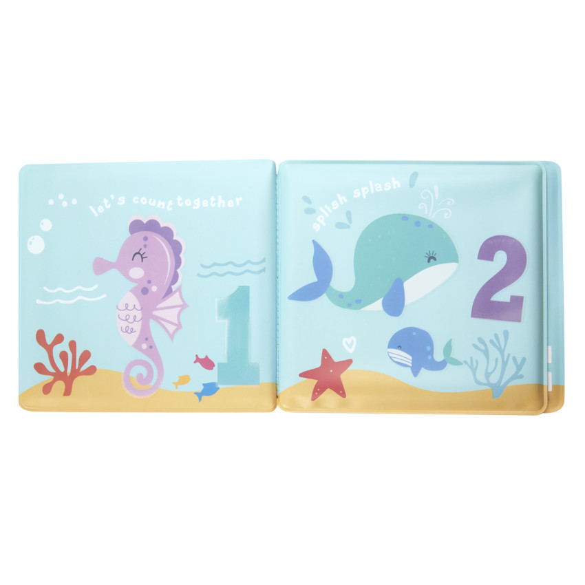 Livre de bain animaux Aloha 2.0 - Bleu (Prémaman) - Image 3