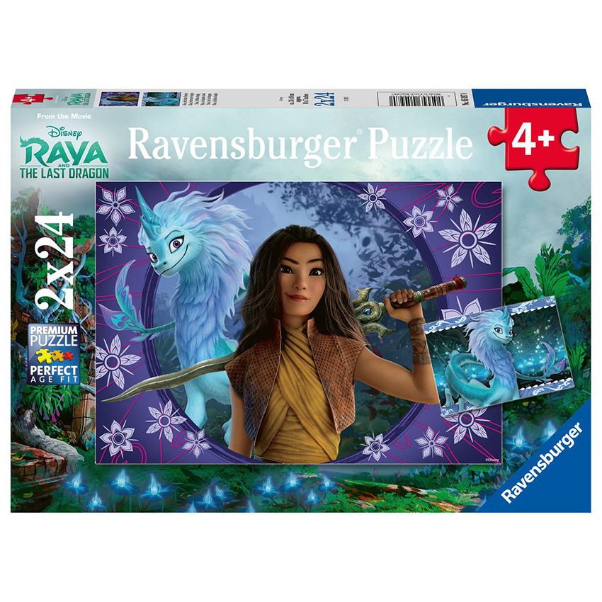 Puzzles 2 x 24 Pièces le Dernier Dragon - Disney Raya 
