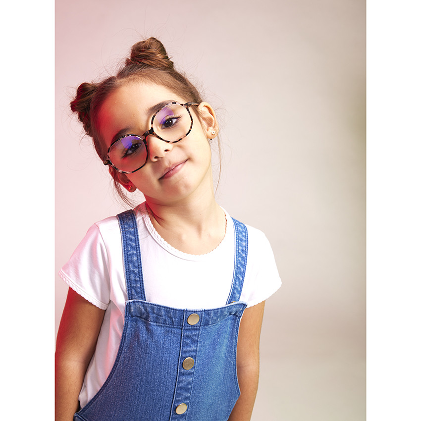 Robe salopette en jean avec poches pour fille 