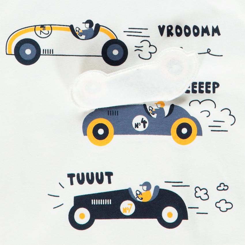 T-shirt manches courtes print voitures pour bébé garçon 