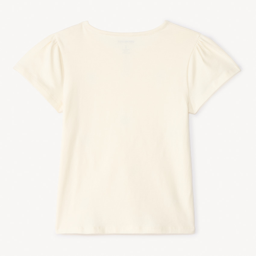 T-shirt manches courtes à strass pour fille 