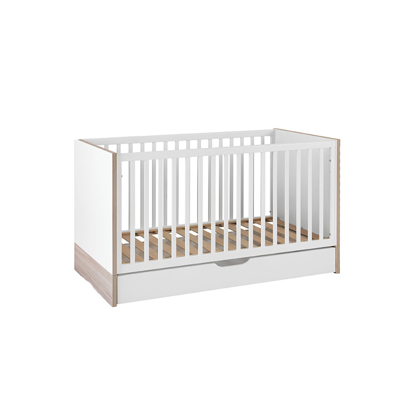 Lit évolutif Lilo avec 2 pans 70x140 cm - Blanc 