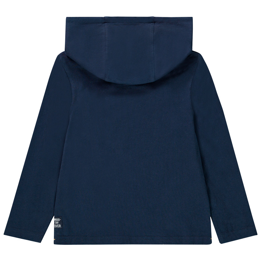 T-shirt manches longues à capuche print manette pour enfant garçon 